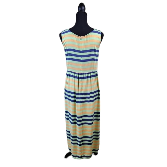 Anthropologie Dusen Dusen Striped Midi Sleeveless Dress Size 6 - Picture 5 of 7